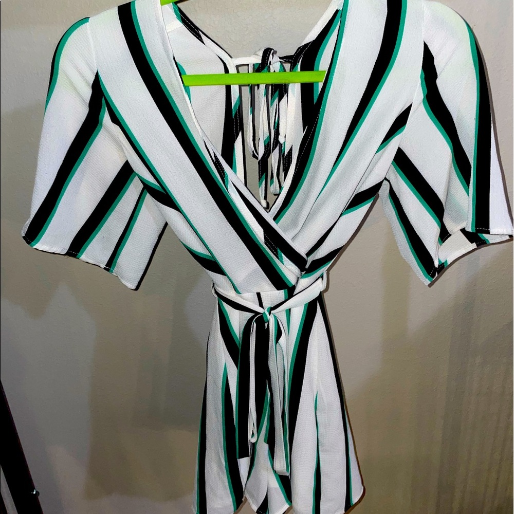 Stripped Romper